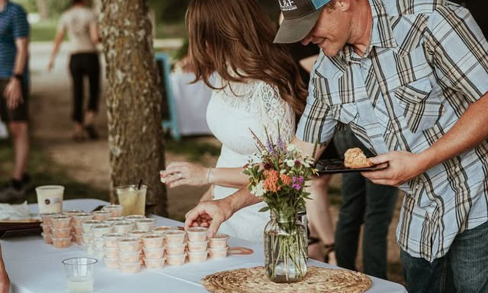 guests getting snacks